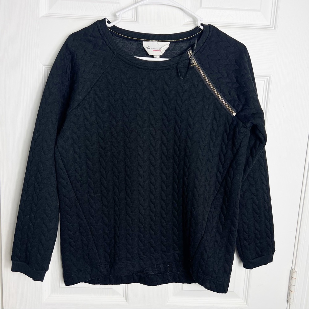 Two By Vince Camuto | Side Zip Textured Sweater